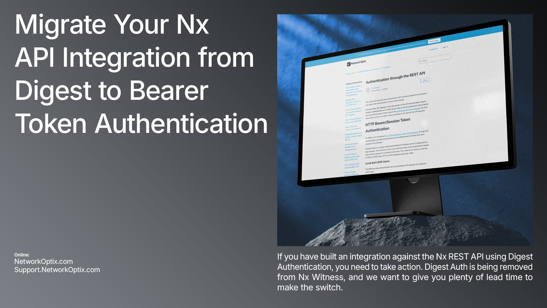 Digest Authentication Is Being Removed from Nx Media Server