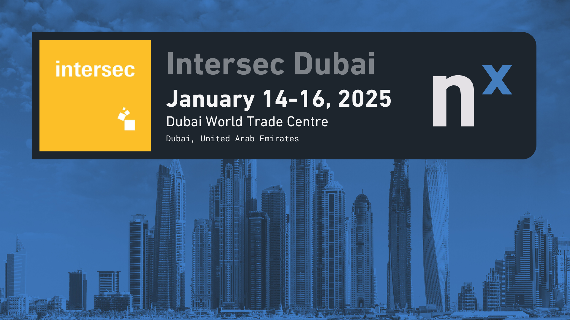 intersec dubai 2025 - Event Invite Email + Social Media
